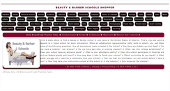 Desktop Screenshot of beautyschoolshopper.com